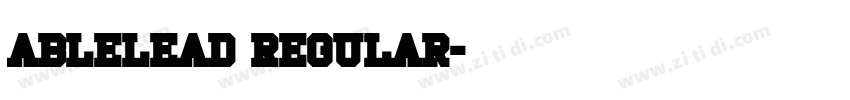 AbleLead Regular字体转换